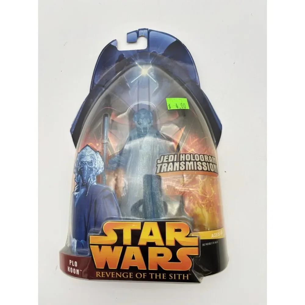 2005 Hasbro Star Wars Revenge of the Sith #66 Plo Koon Hologram Action Figure VG